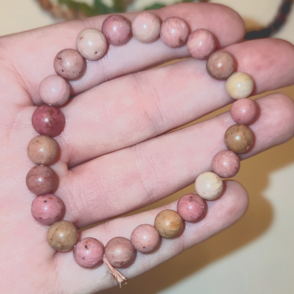 Bracelet: Pink Petrified Wood